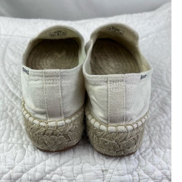 Soludos Women 8.5 Cream Espadrilles Slip On Summer Vacation Loafer with TGIF - Picture 7 of 10
